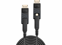 Kabel Lindy  50m optických vláken Hybrid DisplayPort 1.4