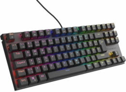 Klávesnice Genesis GENESIS THOR 303 TKL DE GAMING KEYBOARD RGB PODSVÍCENÍ MECHANICKÉ HNĚDÉ ČERNÉ HOT SWAP