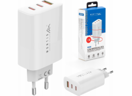 Montis USB Type A + 2x USB Type C nástěnná nabíječka 65W MT124 Montis