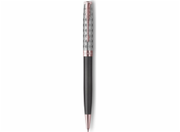 PARKER Kugelschreiber Sonnet Prem. Metal & Grey PGC sw M Geschenkbox