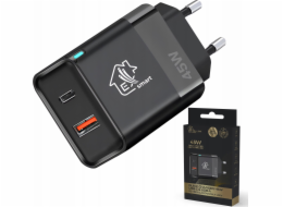 ExtraLink  Smart Life 45W nabíječka, USB-C + USB-A