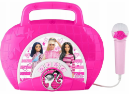 Ekids Boombox Reproduktor Mikrofon Karaoke 2v1 Pro děti Baby Téma Panenka Barbie / Be-115.11mv22