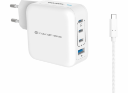 Conceptronická nabíječka CONCEPTRONIC Ladegerät 4Port 100W, 3xUSB-C, 1xUSB-A 1,5m ws