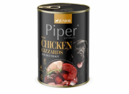 DOLINA NOTECI Piper Junior Chicken gizzards with beetroot - vlhké krmivo pro psy - 400g