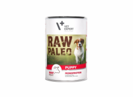 RAW PALEO Puppy Monoprotein Beef - mokré krmivo pro štěňata - 400 g