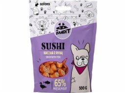 PAN. BANDIT SUSHI Kachna s rybou - pochoutka pro psy - 500 g