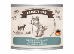 NATURAL TRAIL Family Cat Turkey, duck, salmon - mokré krmivo pro kočky - 200g