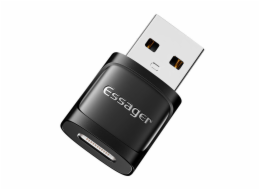 Adaptér OTG USB-C samice na USB 3.0 samec Essager (černý)