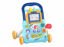 Huanger Interactive educational baby walker blue HE0810 dětské chodítko