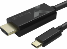 AV adaptér Techly  Adaptérový kabel USB-C M auf HDMI M 2.0 4K, černý 5m