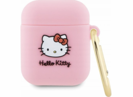 Sourcing Hello Kitty HKA23DKHSP Airpods 1/2 kryt růžový/růžový silikon 3D Kitty Head