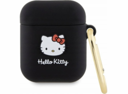 Sourcing Hello Kitty HKA23DKHSK Airpods 1/2 kryt černý/černý Silikonová 3D Kitty hlava