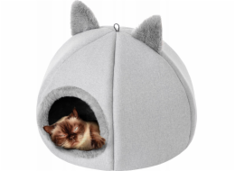 DOGGY R1 KITTY HEAD ASH GRY