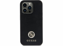 Guess  GUHCP15SPS4DGPK iPhone 15 6.1 černo/černé pevné pouzdro Strass Metal Logo