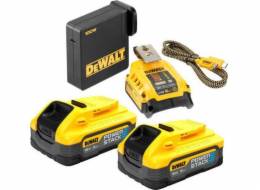 DEWALT NABÍJEČKA / USB ADAPTÉR DEWALT +2x5,0Ah POWER STACK