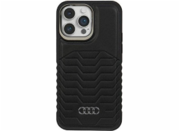 Audi  Synthetic Leather MagSafe iPhone 15 Pro Max 6.7 černý/černý pevný obal AU-TPUPCMIP15PM-GT/D3-BK