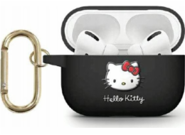 Sourcing Hello Kitty HKAP23DKHSK Airpods Pro 2 (2022/2023) kryt černo/černý silikonový 3D Kitty Head