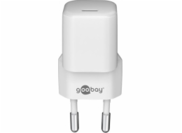 Goobay nabíječka USB-C PD (Power Delivery) Fast Charger nano nabíječka (30 W) bílá