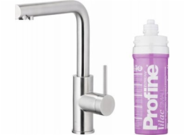 Kuchyňská baterie KFA DUERO PURE BASIC KUCHYŇSKÁ ZAŘÍZENÍ S FUNKCÍ FILTRACE VODY + SADA FILTRŮ PROFINE LILAC S, INOX