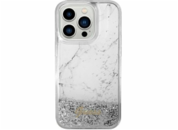 Guess pouzdro Guess GUHCP14SLCSGSGH Apple iPhone 14 bílé/bílé pevné pouzdro Liquid Glitter Marble