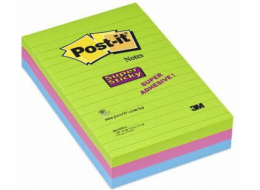 Post-it Pad super lepivý 660-3 ssuc mix barev 101x152mm 3x90 listů (3M0688)