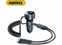 Nakladač Remax ŁAD SAM. SAGA SERIES 52,5W RCC336 PD QC 1xUSB-C + 1xUSB S KABELEM C+L ČERNÝ