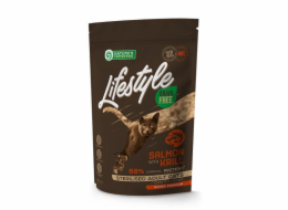 OCHRANA PŘÍRODY Lifestyle Losos bez obilovin s krillem Sterilized Adult Cat - suché krmivo pro kočky - 400 g