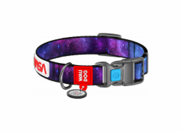 Waudog "NASA21" nylon dog collar with QR code, size s, width 15 mm