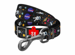 Waudog nylon dog leash, pattern "NASA21", width 20 mm, length 122 cm.