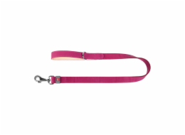 WAUDOG natural leather dog leash 20 mm wide, 122 cm long pink