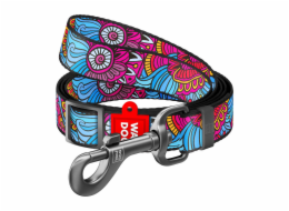 Waudog nylon dog leash, "Summer" pattern, 20 mm wide, length 152-183 cm