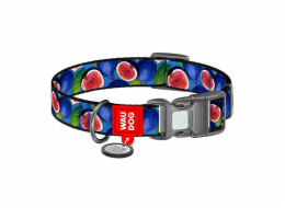 Waudog "Fig" nylon dog collar with QR code, size XL