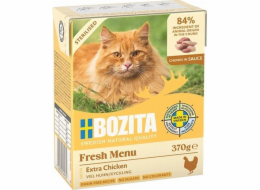 BOZITA Sterylised - Extra kurczak kawałki w sosie - mokra karma dla kota - 370g