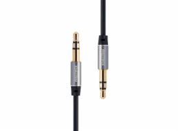 Mini jack 3,5 mm AUX kabel Remax RL-L100 1 m (černý)