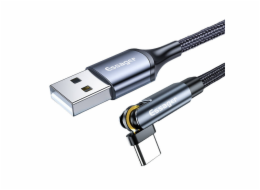 USB-A 3in1 cable, Essager, EXCCXT-WX0G, USB-C/Lightning/Micro, 15W, 1m (grey)