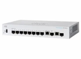 Cisco switch CBS350-8S-E-2G-UK (8xSFP, 2xGbE/SFP combo,fanless) - REFRESH