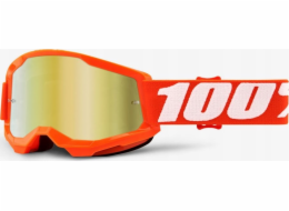 100% Brýle 100% LOSS 2 JUNIOR ORANGE (Gold Mirror Anti-Fog, LT 28% + / - 5%) (NOVINKA)