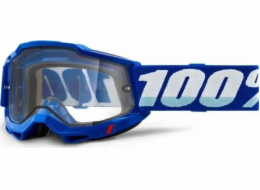 100% ACCURI 2 ENDURO MOTO BLUE (průhledná dvojitá čočka)