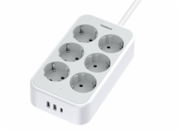 TESSAN power strip TS-PS02DE00 (white)