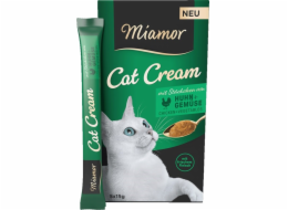 MIAMOR Cat Cream Chicken with vegetables - pamlsek pro kočky - 5x15g