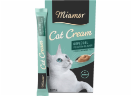 MIAMOR Cat Cream Poultry - pamlsek pro kočky - 6x15g