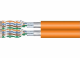Equip  Instal.Kab Cat7 S/FTP 500,00m oranžová Dup LSZH (Speditionsversand)