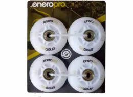 Kolečka pro inline brusle Lumarko Enero Pro PU 64 MM, 4 ks s ložisky ABEC 7 LED!