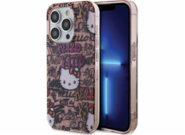 Sourcing Hello Kitty HKHCP15XHDGPTP iPhone 15 Pro Max 6,7 růžové/růžové pevné pouzdro IML Tags Graffiti