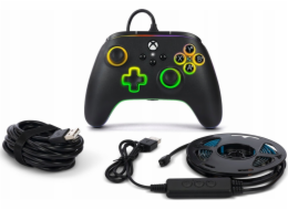 Kabelový ovladač Pad PowerA  Advantage pro Xbox Series X|S s Lumectra + RGB LED pásek - Seřadit