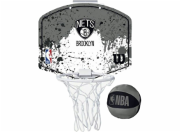 Wilson  NBA Team Brooklyn Nets Mini Hoop WTBA1302BRO šedá Jedna velikost