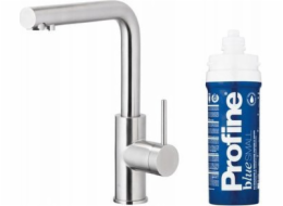 Kuchyňská baterie KFA DUERO PURE BASIC KUCHYŇSKÁ ZAŘÍZENÍ S FUNKCÍ FILTRACE VODY + SADA FILTRŮ PROFINE BLUE S, INOX