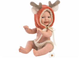 Llorens  63202 Mini Baby Reindeer vinylová panenka 30 cm