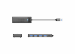 Orico Hub USB-A to 4xUSB-A 3.0 - black