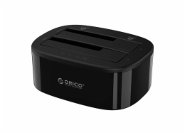 Orico docking station for 2.5" / 3.5" HDD / SSD, 5Gbps, USB-C to USB-C/A with cloning function (black)